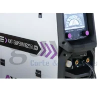 AXT-SUPERMIG255LCD Soldadora inversor, MIG GAS/NO GAS, Electrodo y TIG LIFT